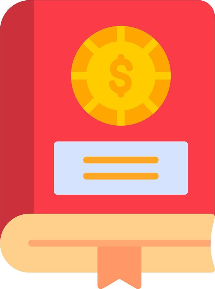 Financial Book Vector Icon