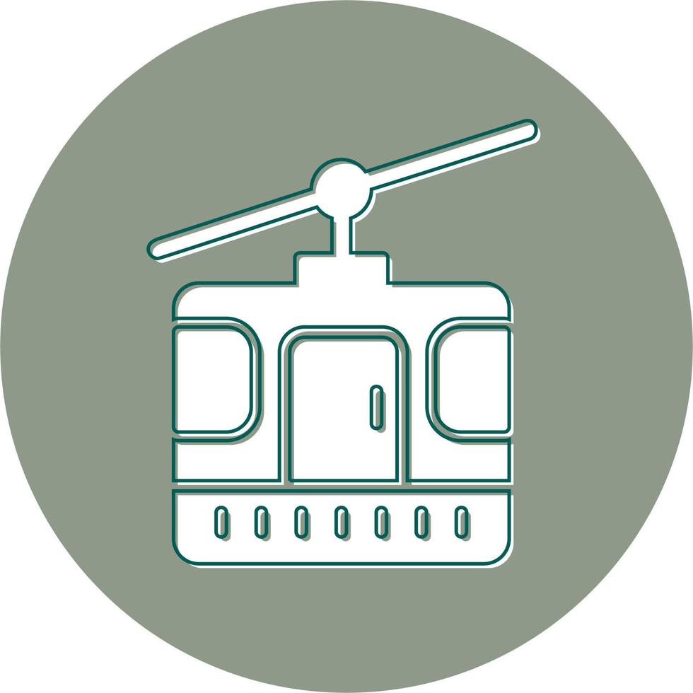 Cable Car Cabin Vector Icon