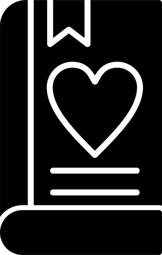 amor libro vector icono