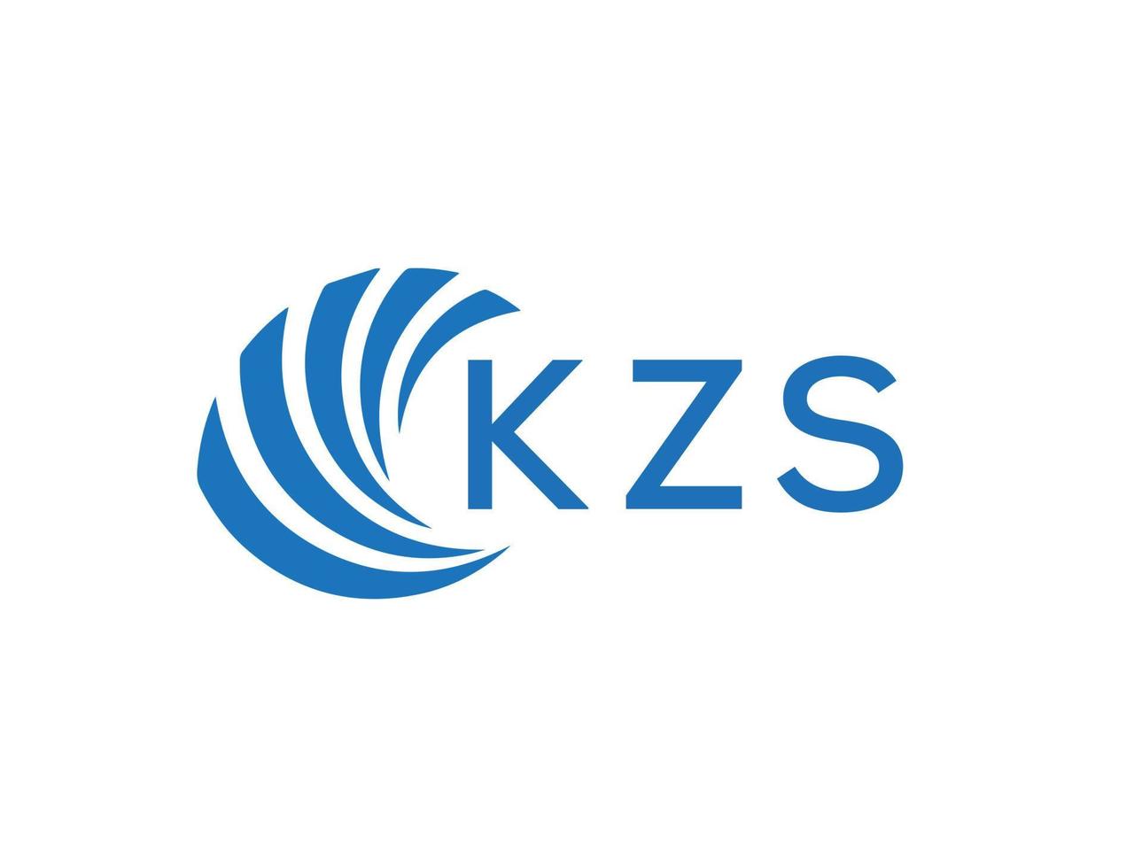 kzs resumen negocio crecimiento logo diseño en blanco antecedentes. kzs creativo iniciales letra logo concepto. vector