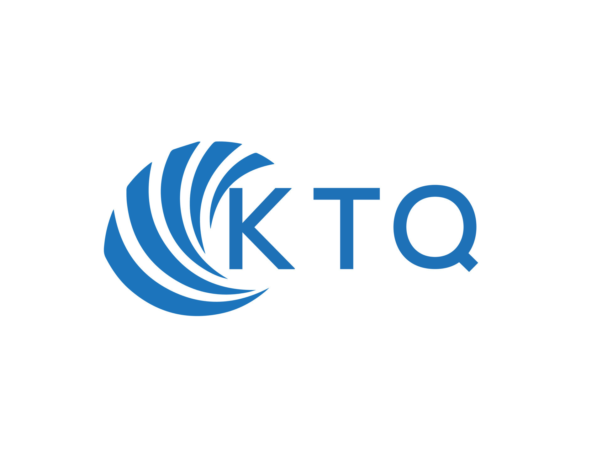 ktq resumen negocio crecimiento logo diseño en blanco antecedentes. ktq