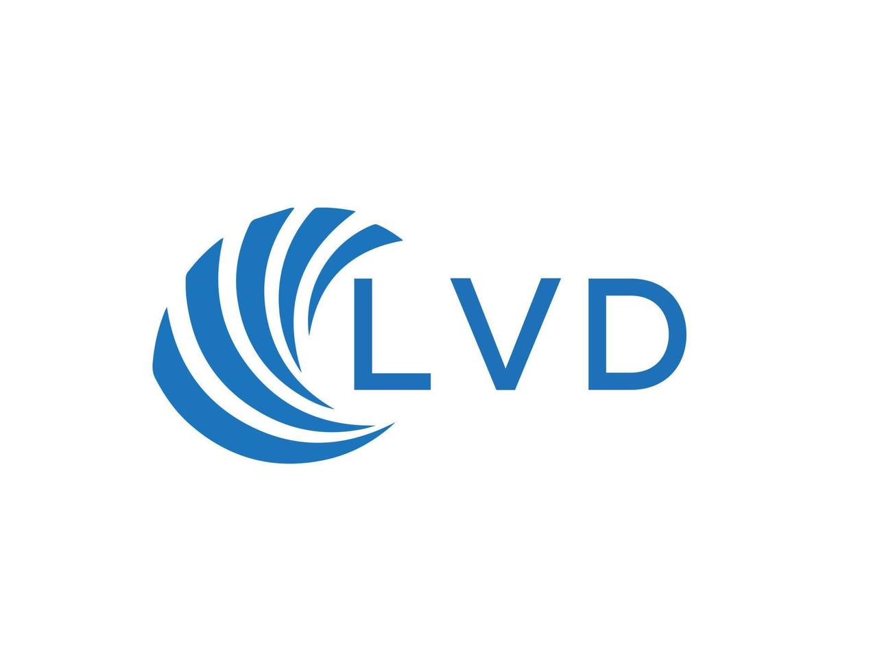 lvd resumen negocio crecimiento logo diseño en blanco antecedentes. lvd creativo iniciales letra logo concepto. vector