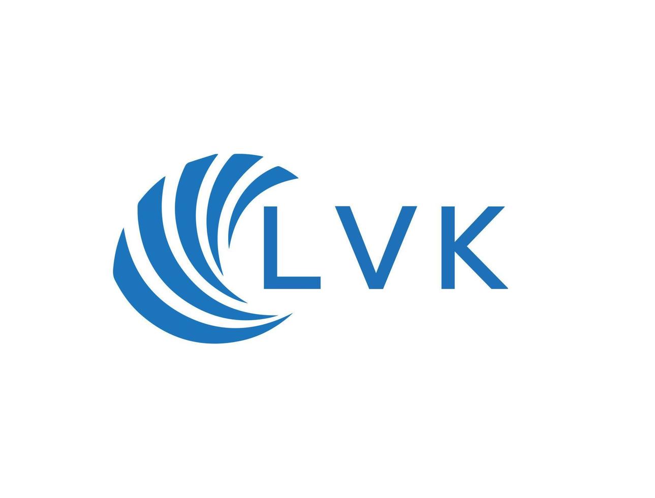 lvk resumen negocio crecimiento logo diseño en blanco antecedentes. lvk creativo iniciales letra logo concepto. vector
