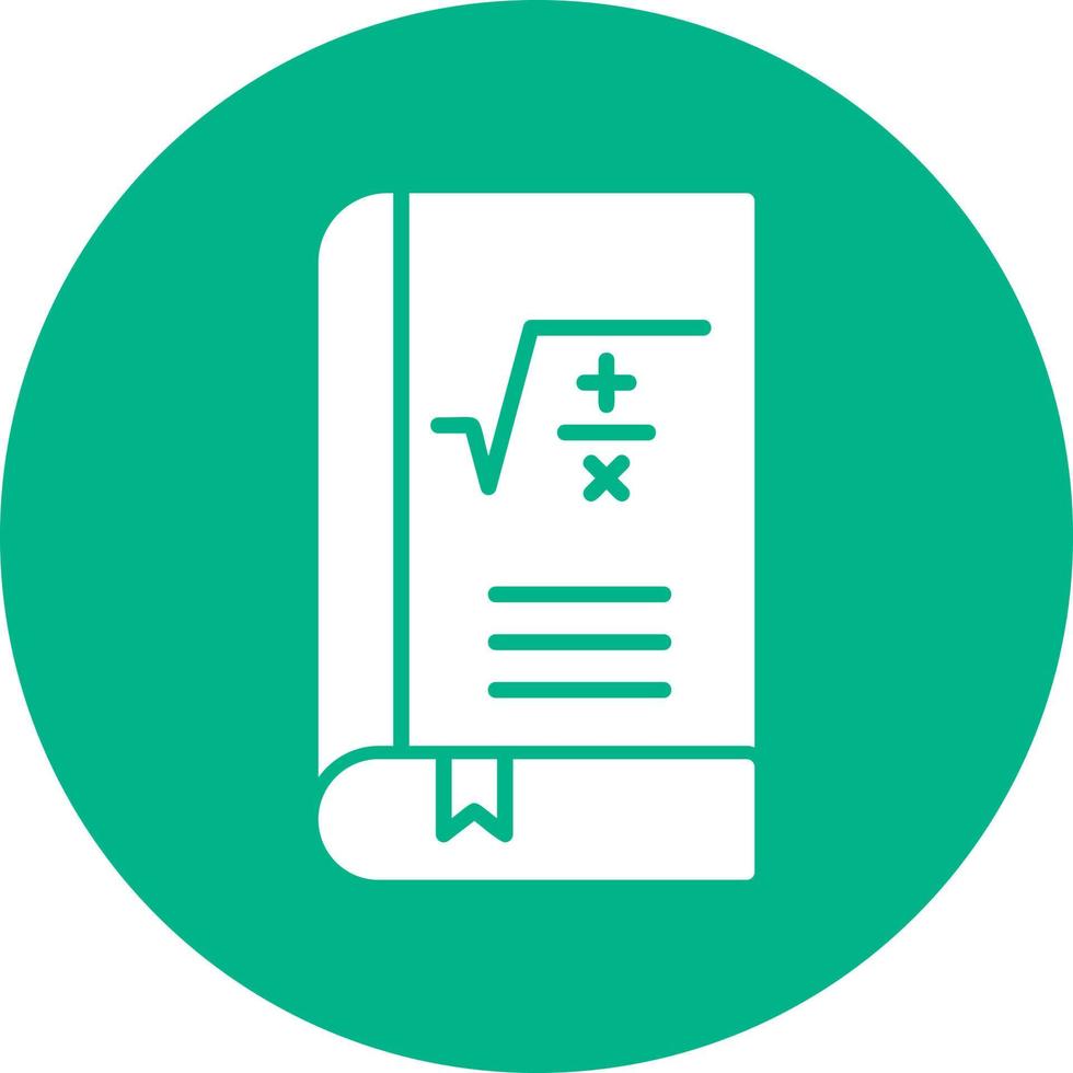 Maths Book Vector Icon