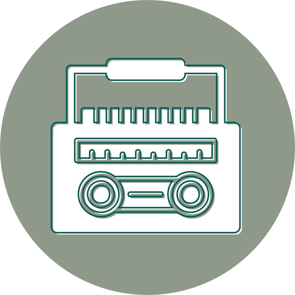 Radio Cassette Vector Icon