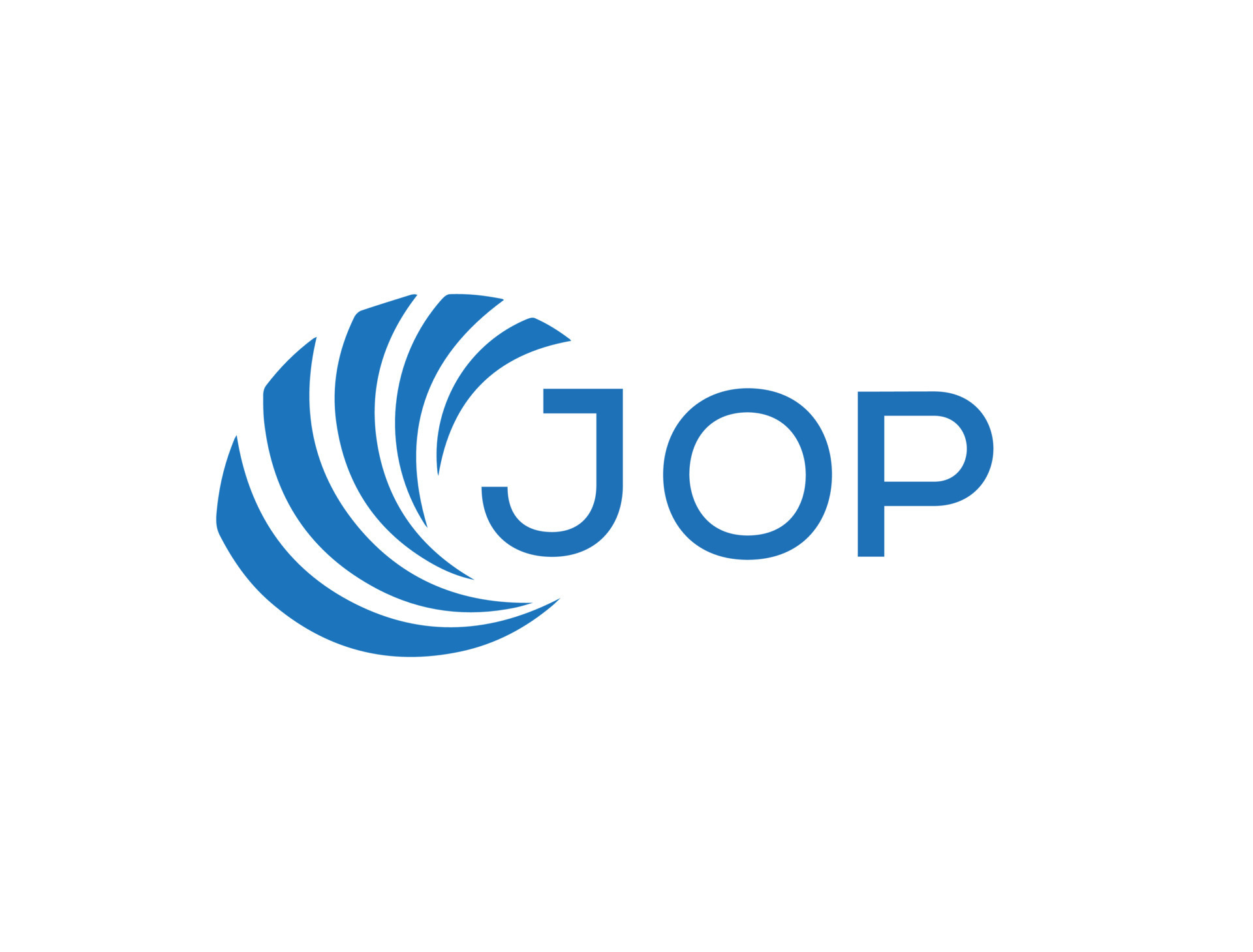 jop resumen negocio crecimiento logo diseño en blanco antecedentes. jop