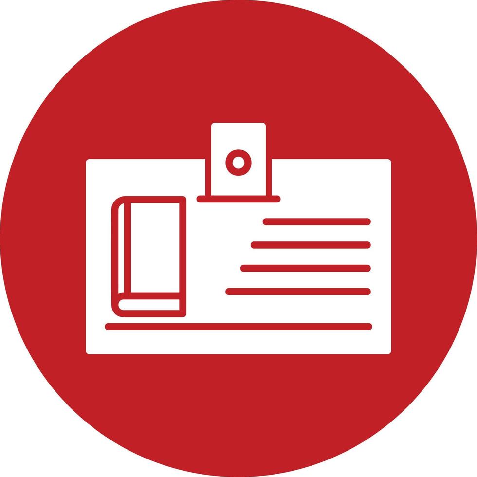 Library Card Vector Icon