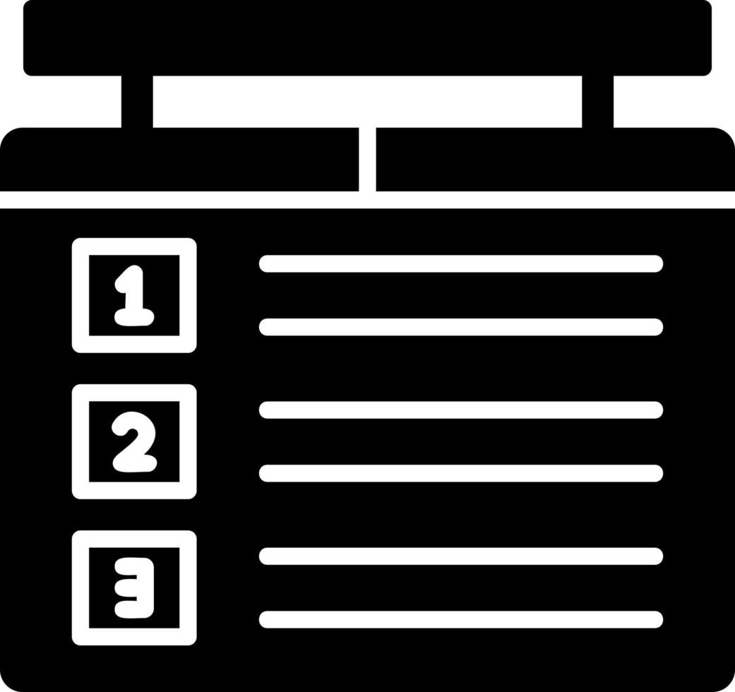 icono de vector de tablero de puntuación