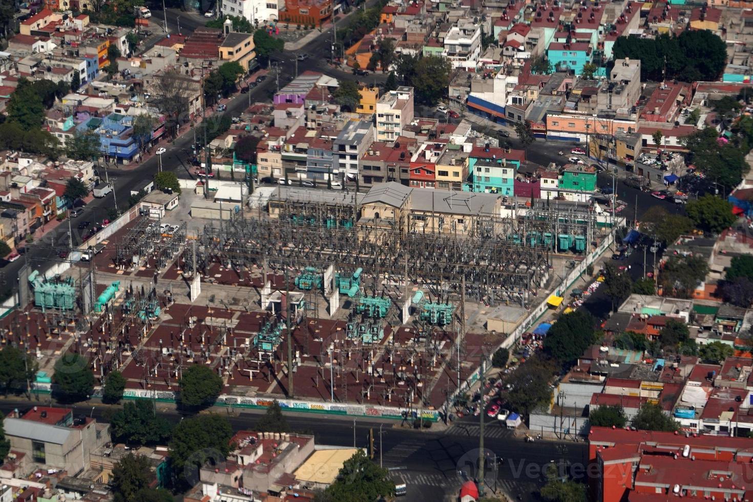 mexico city aerial view cityscape panorama photo