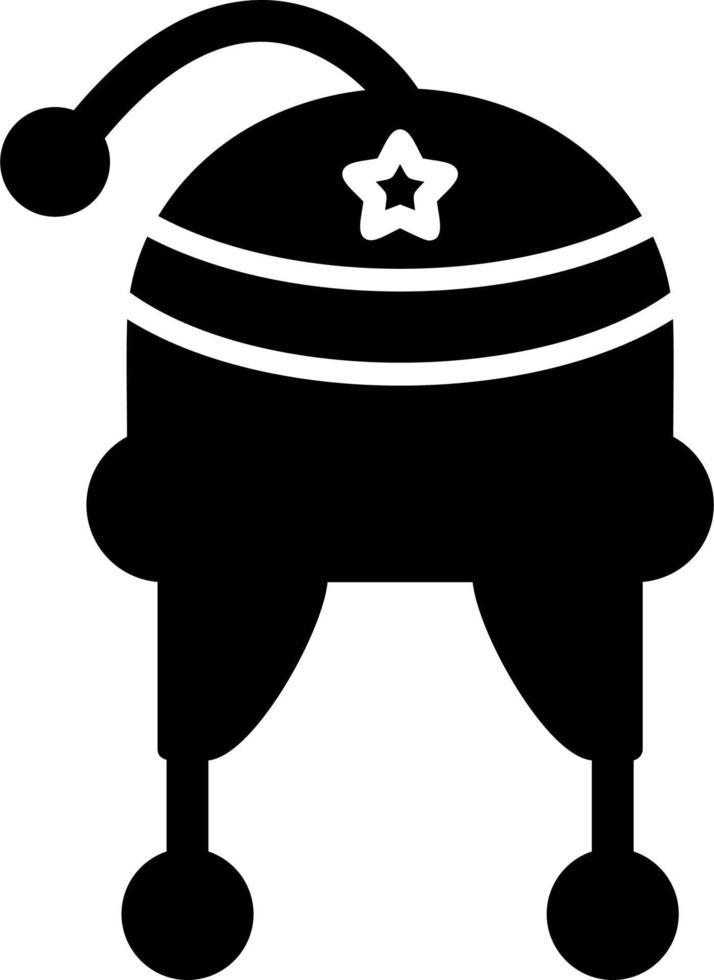 icono de vector de sombrero de invierno