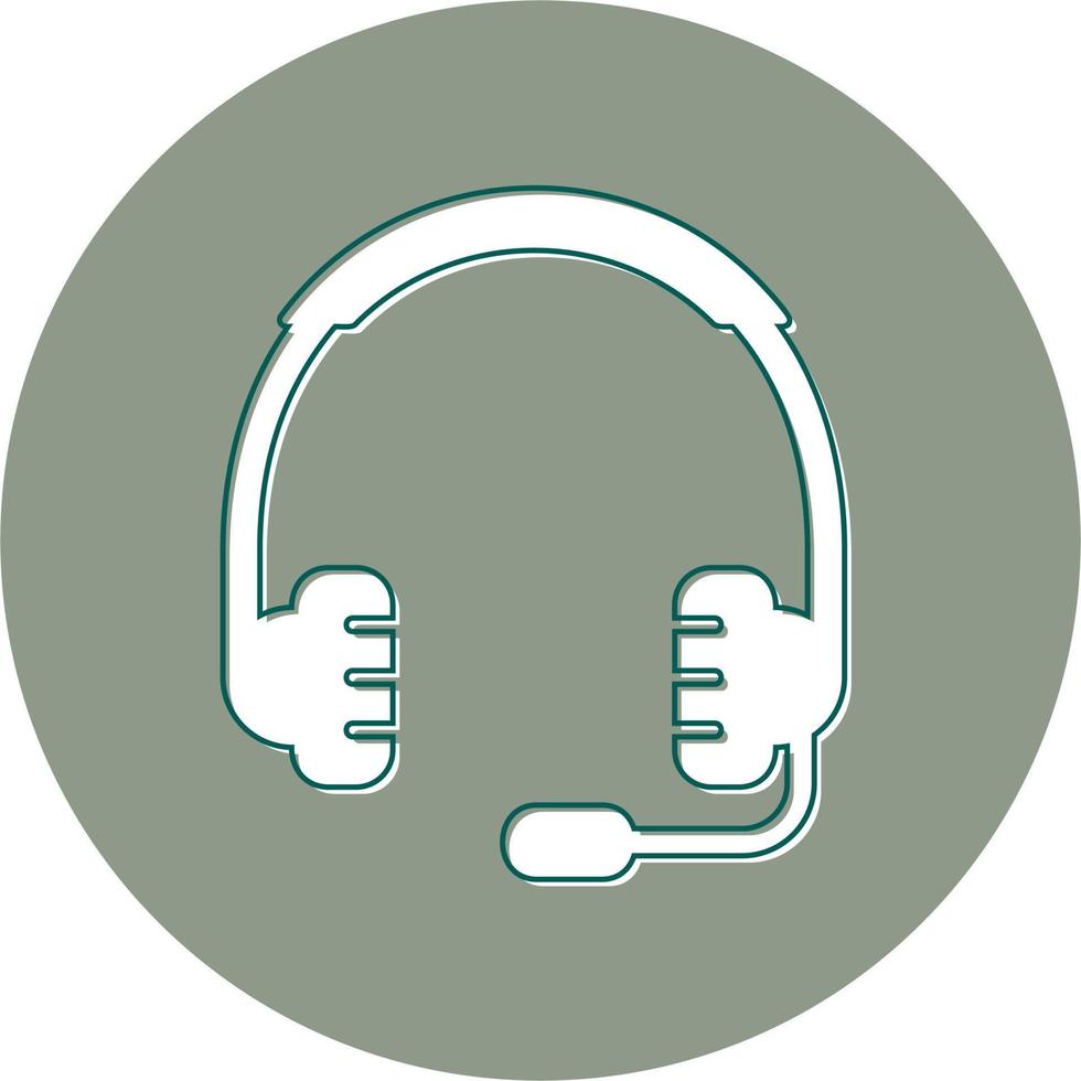 icono de vector de auriculares