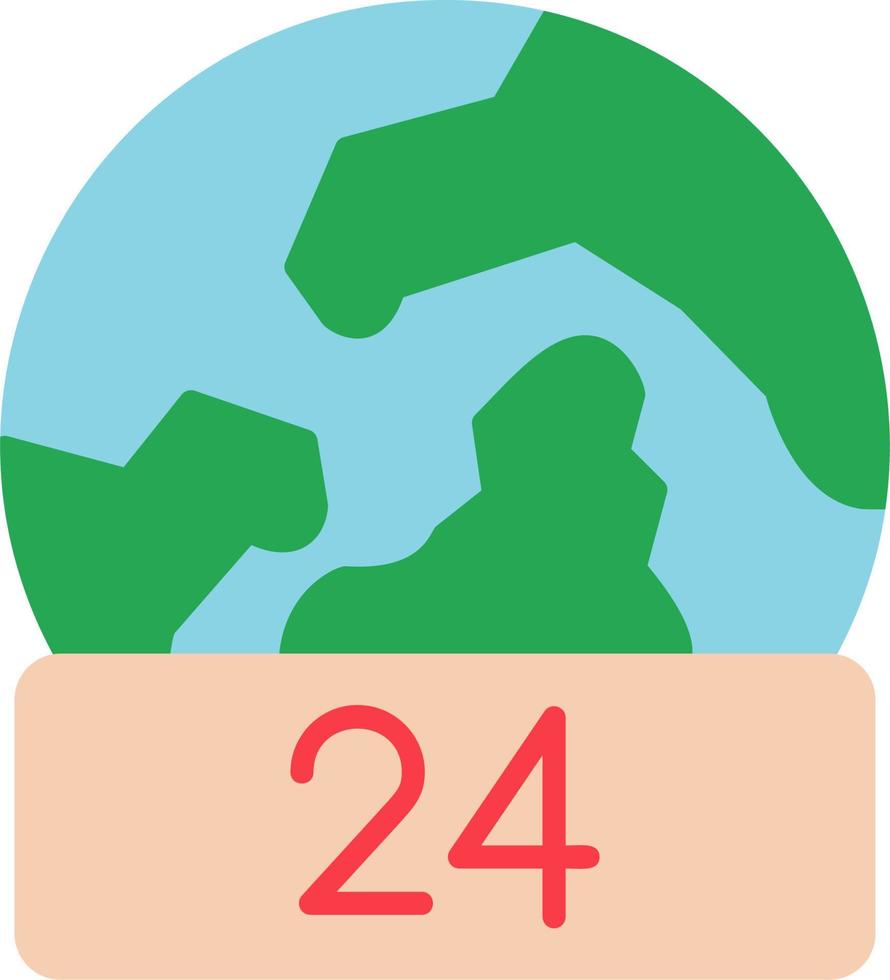 24 Hours Vector Icon