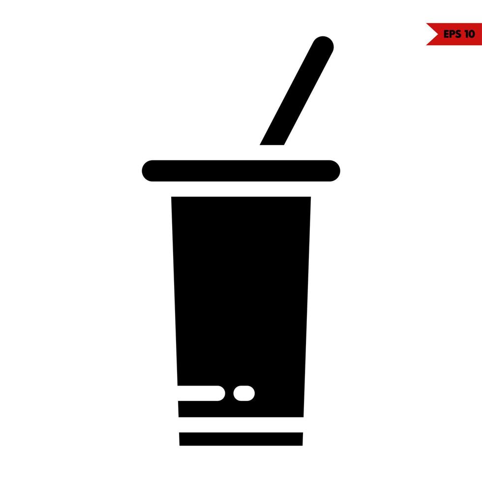 cup drink glyph icon vector