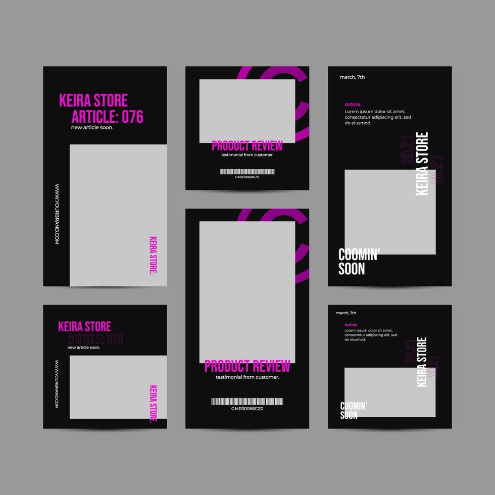 The simple look design for Social Media Templates vector