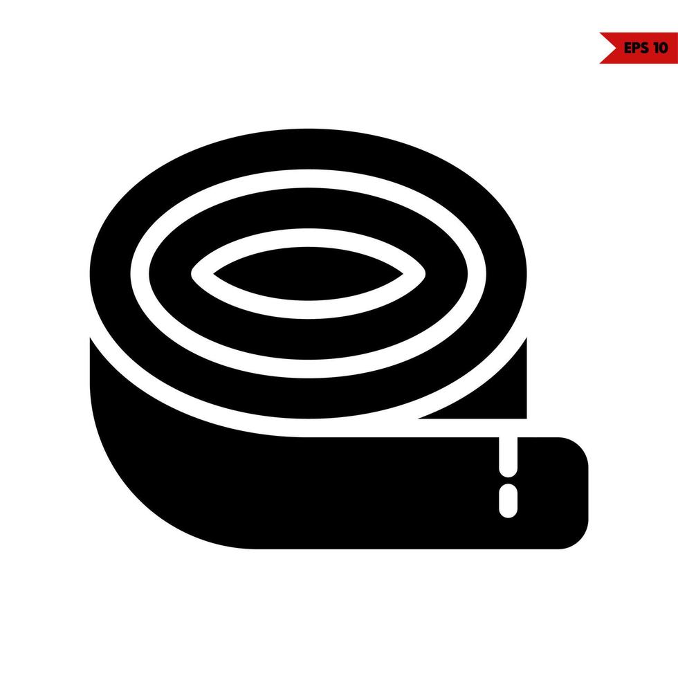 belt glyph icon vector