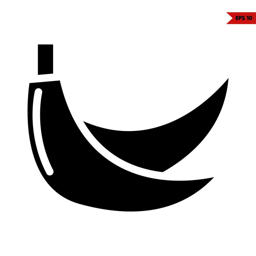 banana  glyph icon vector