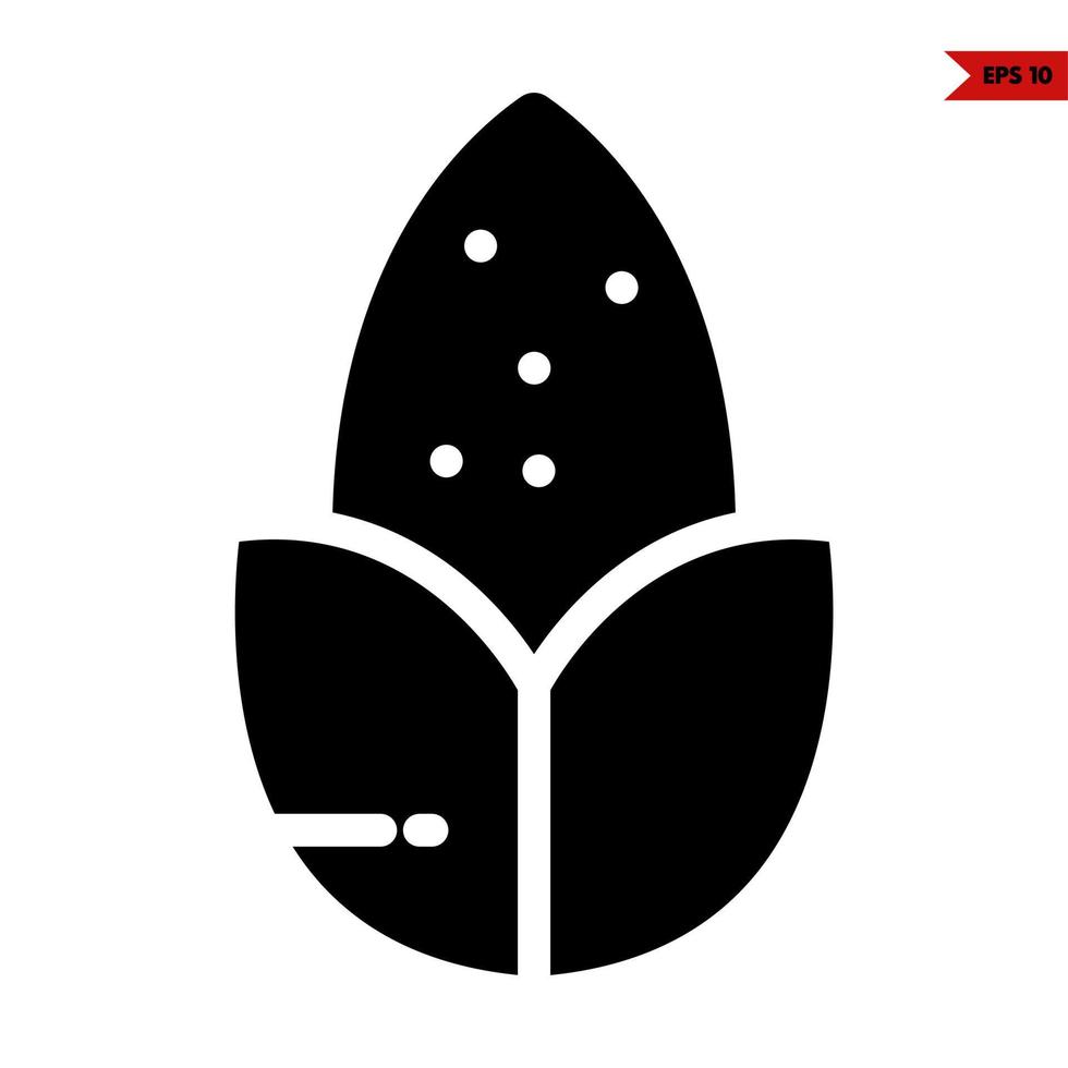 corn glyph icon vector