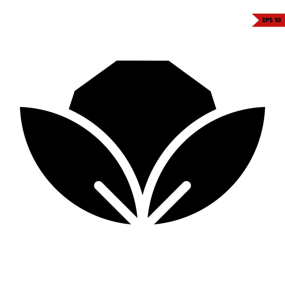 flor Rosa glifo icono vector