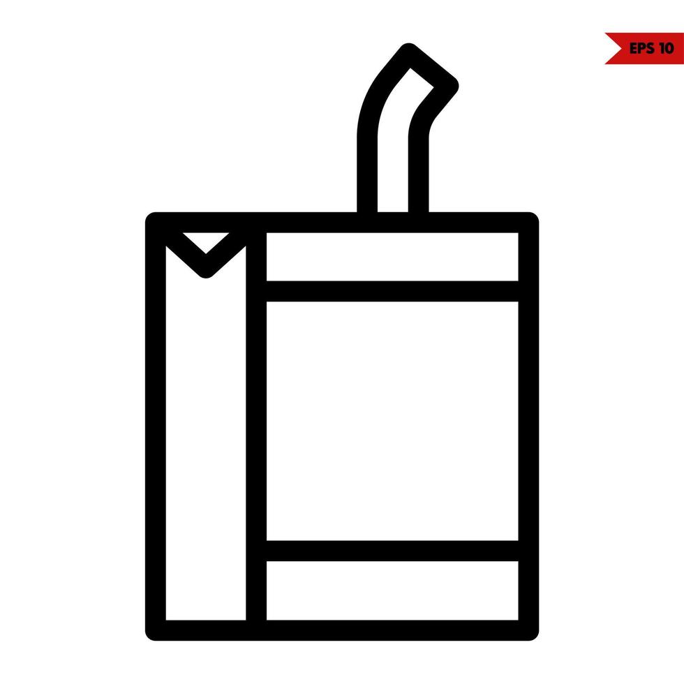 bottle milk line icon vector