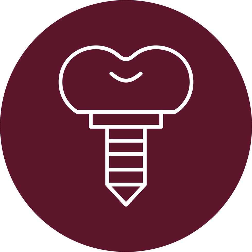 Dental Implant Vector Icon