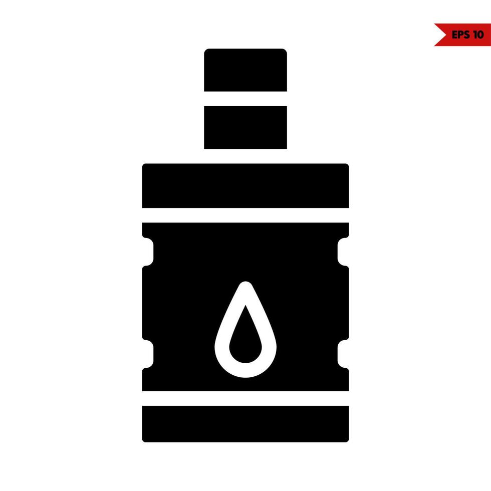 bottle glyph icon vector