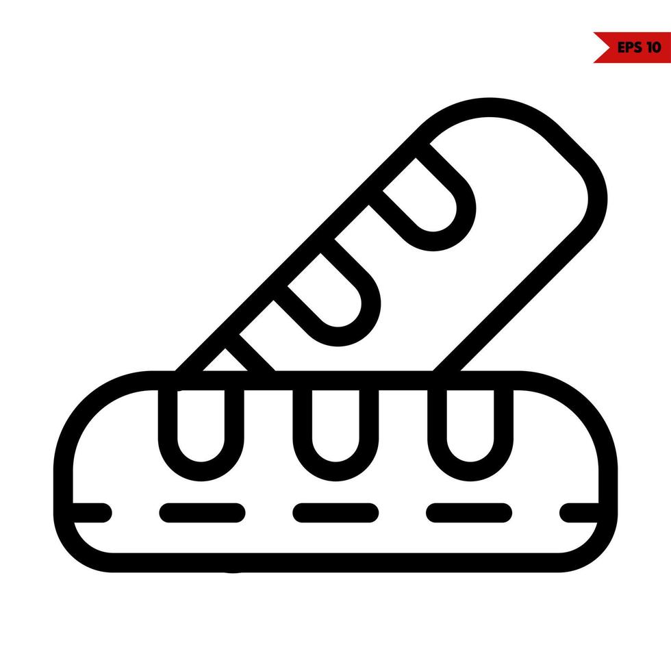 bread line icon vector