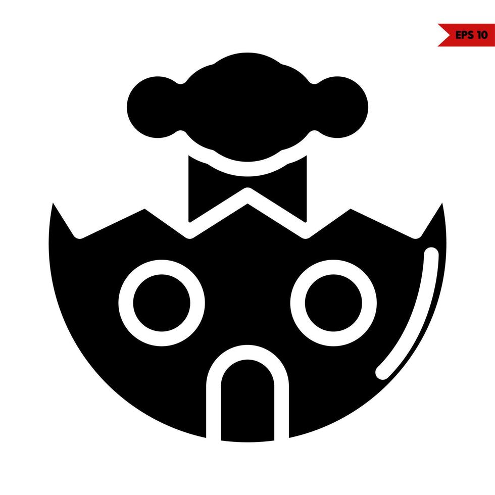 emoticon glyph icon vector