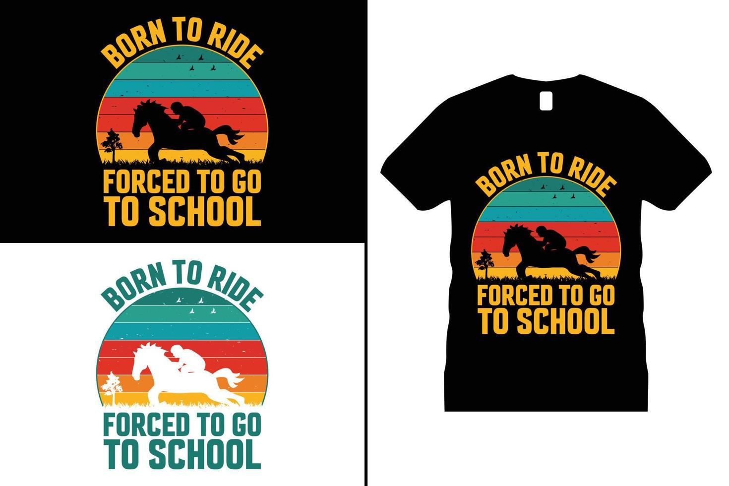 Horse Tshirt design, Funny Horse Lover vector. Use for T-Shirt, mugs, stickers, Cards, etc. vector