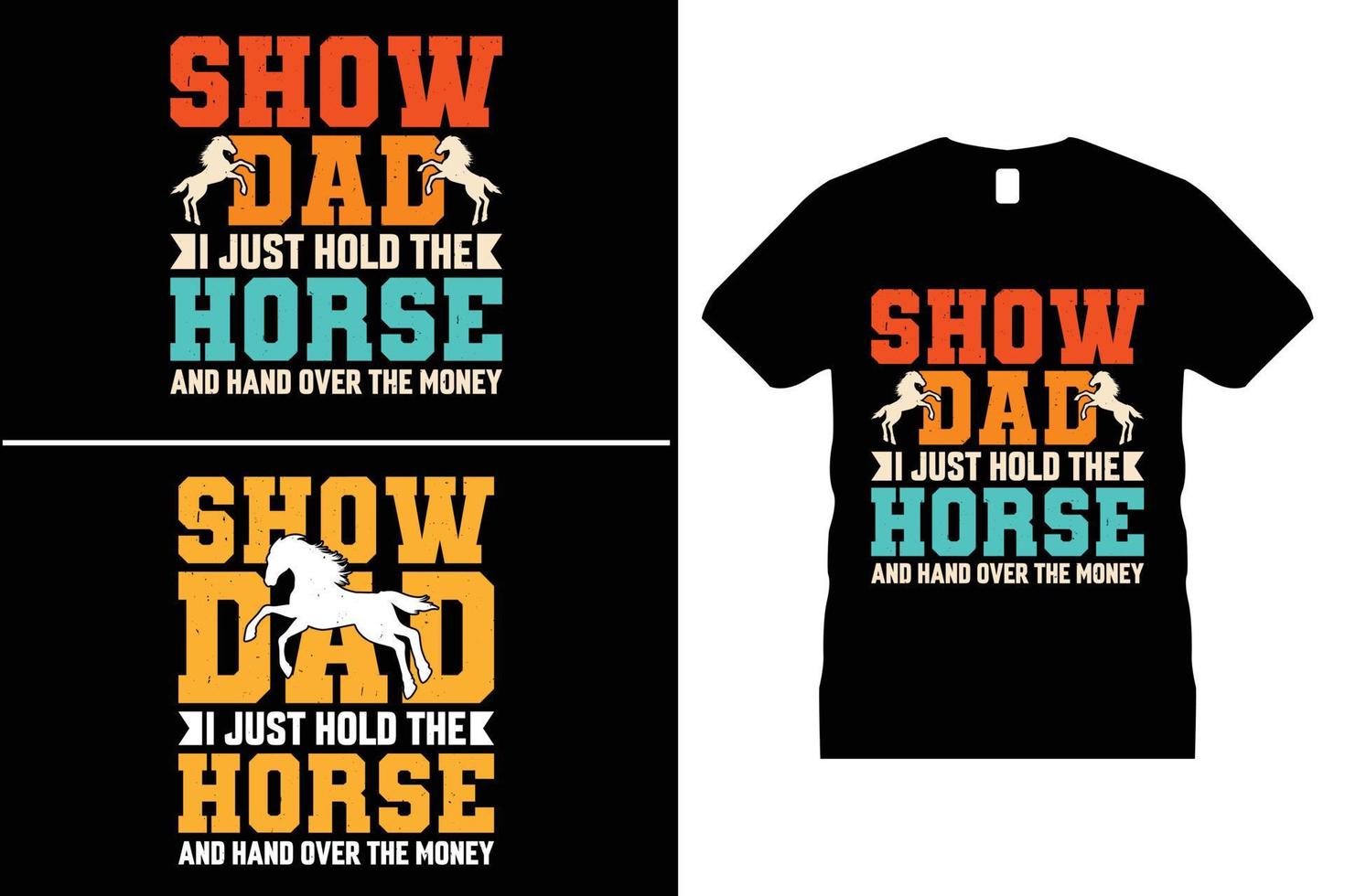 Horse Tshirt design, Funny Horse Lover vector. Use for T-Shirt, mugs, stickers, Cards, etc. vector