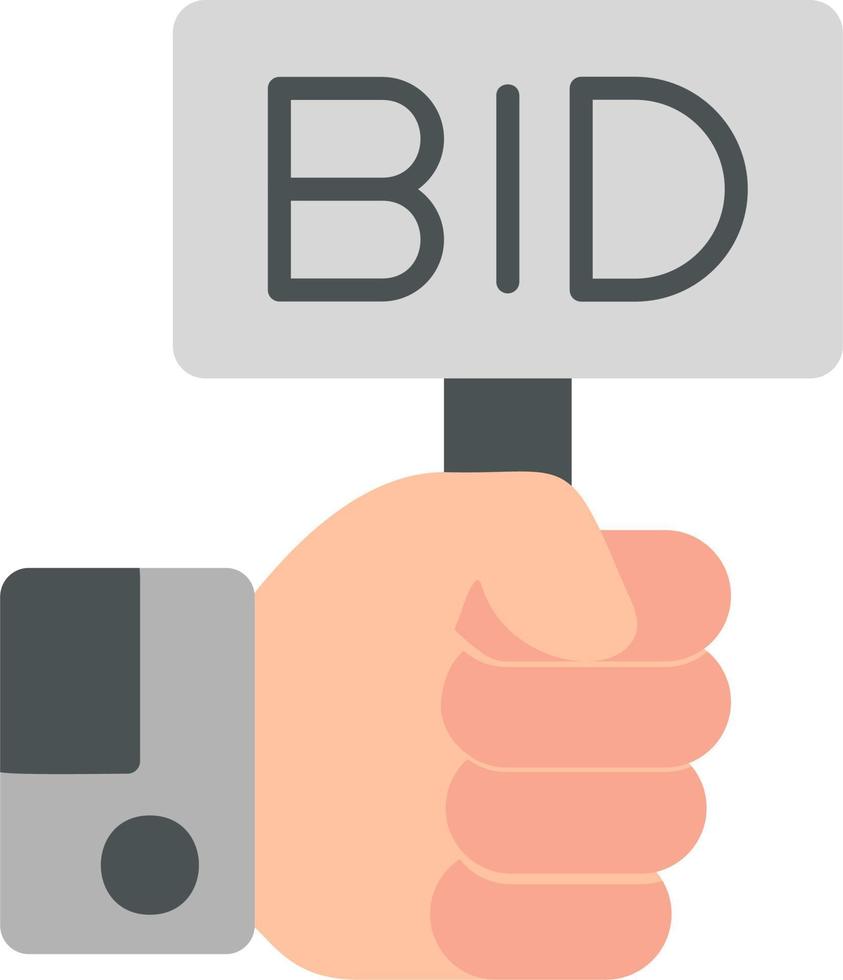 Bid Vector Icon