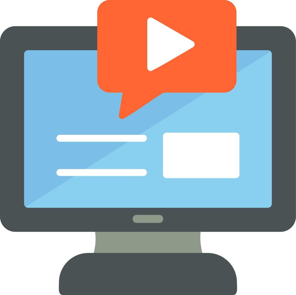 Online Course Vector Icon
