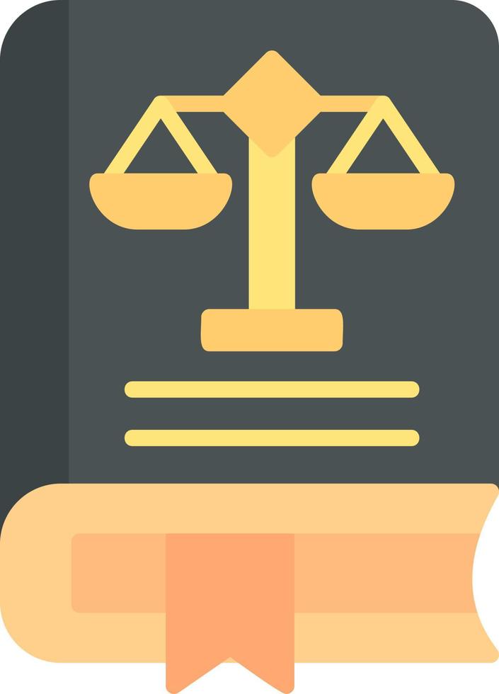 Law Book Vector Icon