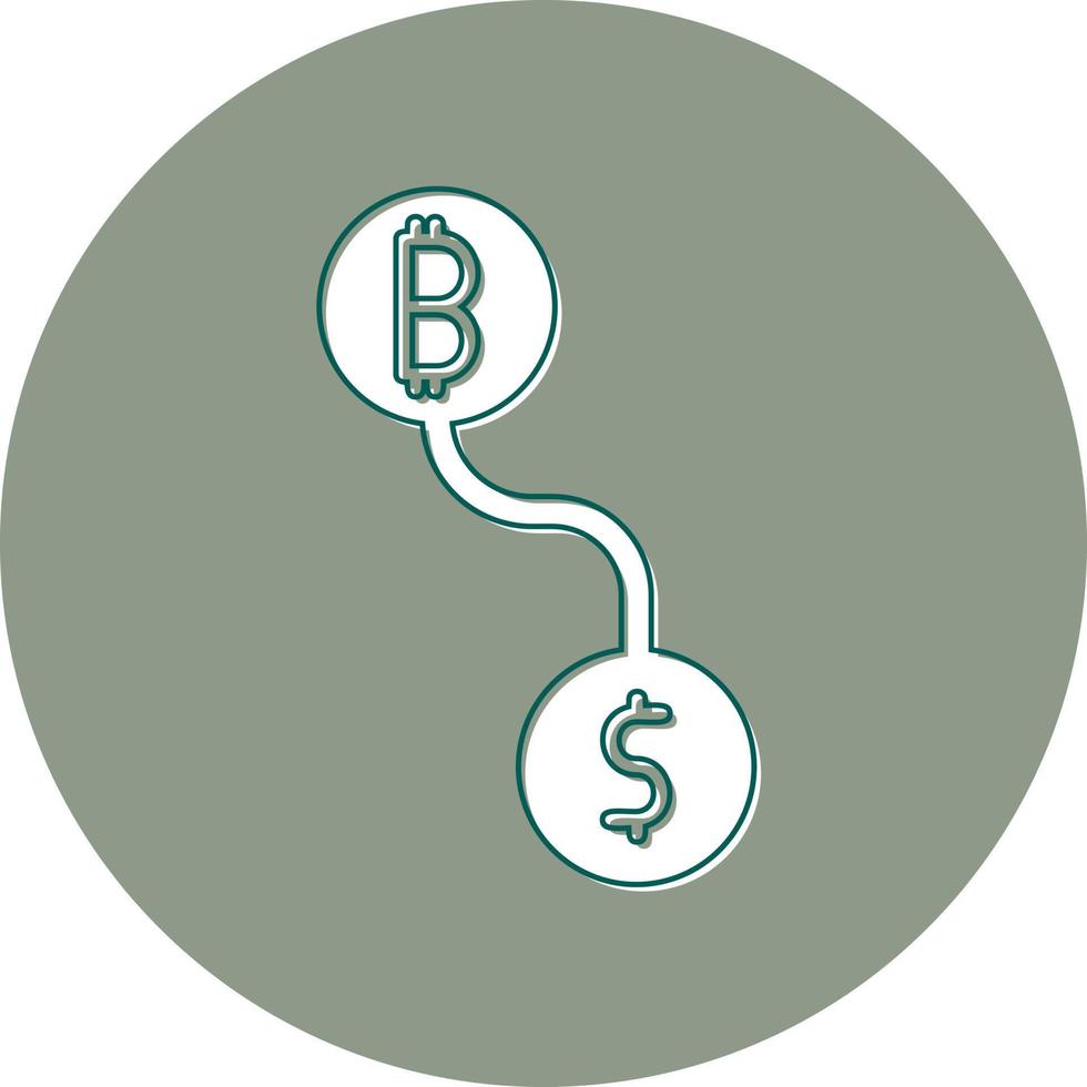 Btc conversion Vector Icon