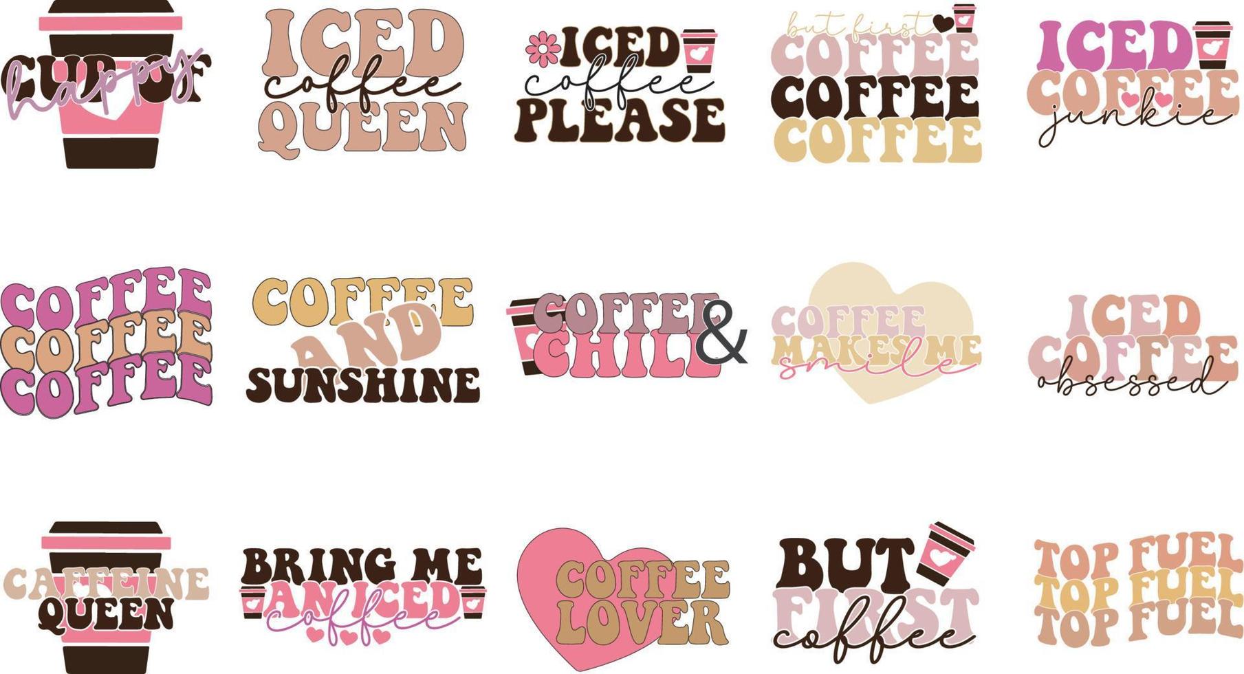Coffee Sublimation Bundle vector