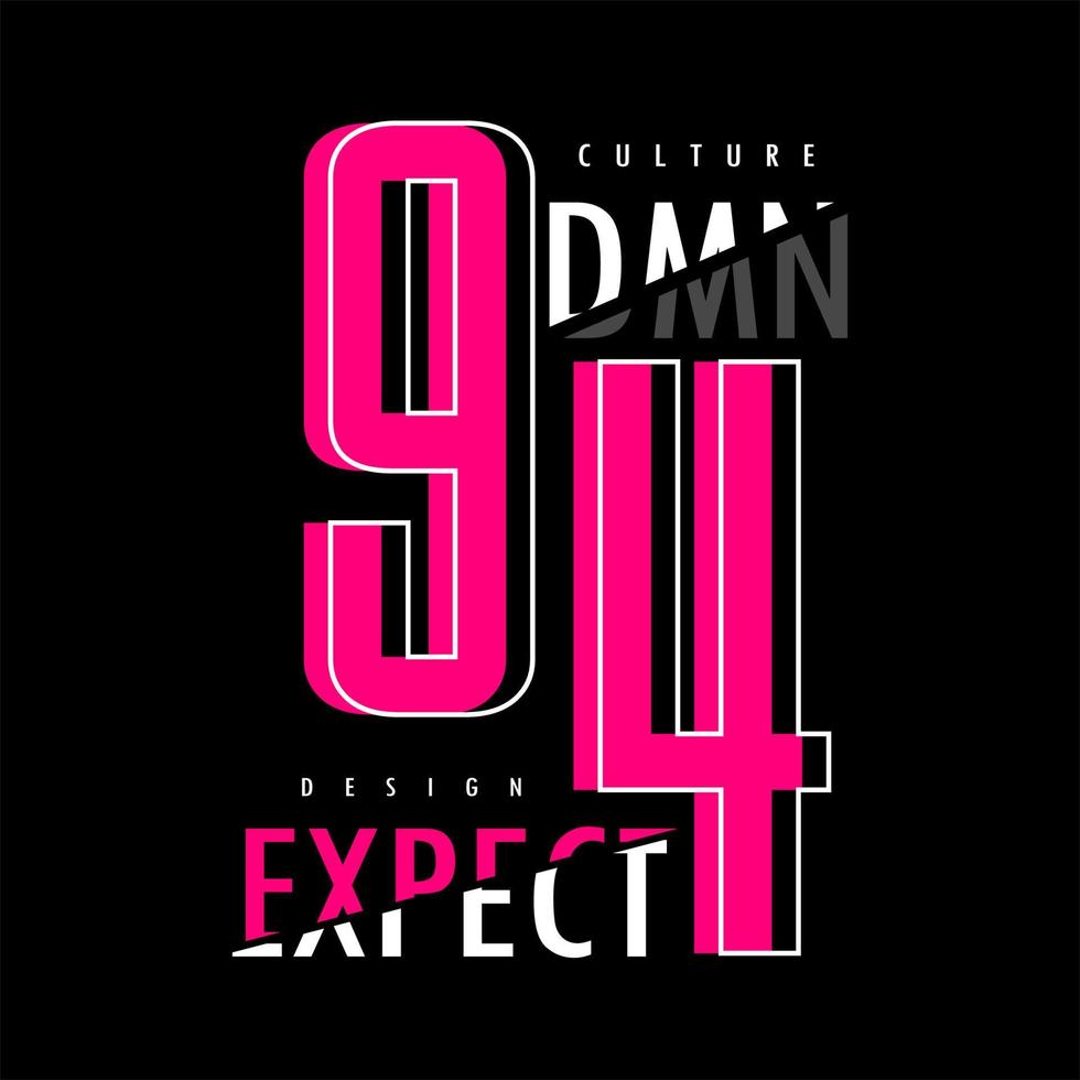 Culture typography design t-shirt print vector illustration