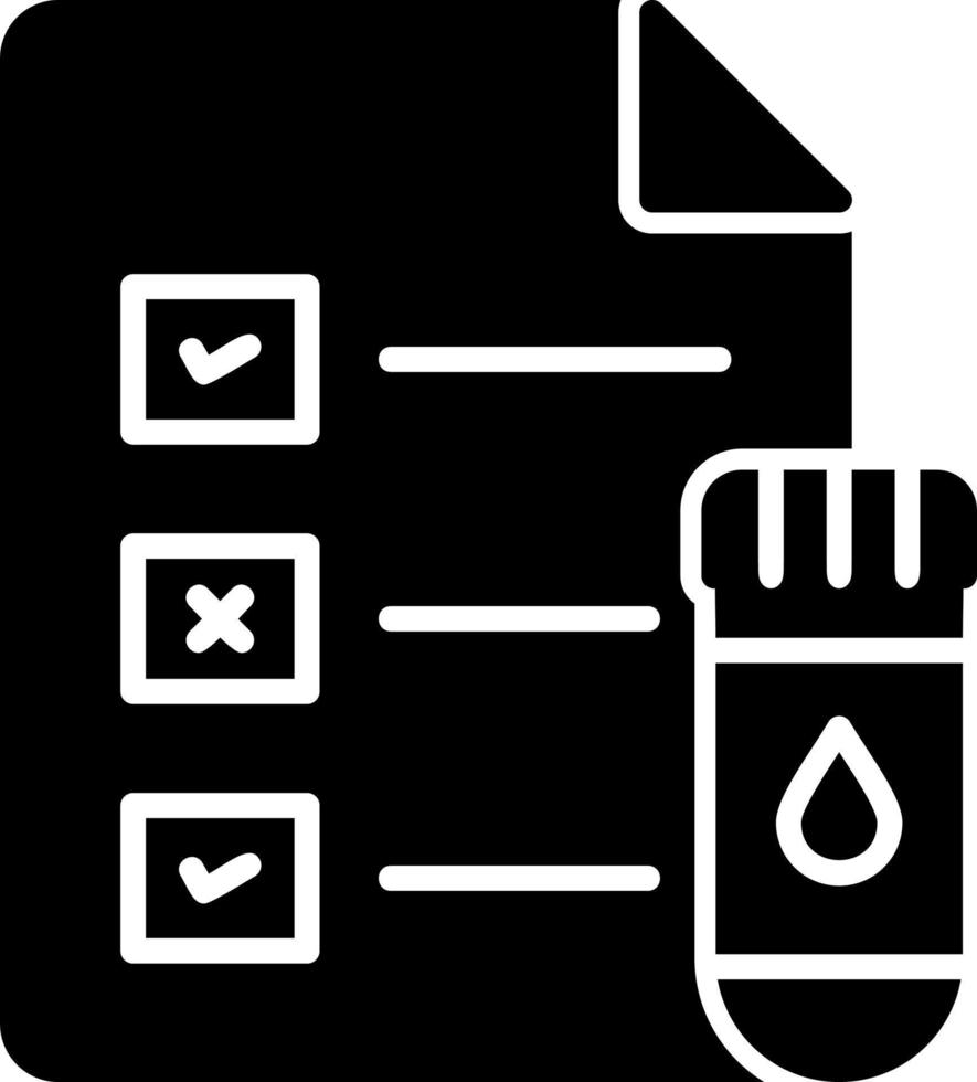 Medical Test Report Vector Icon