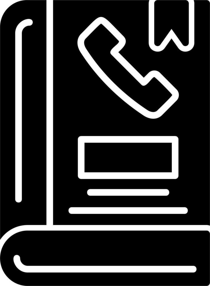 Phone Book Vector Icon