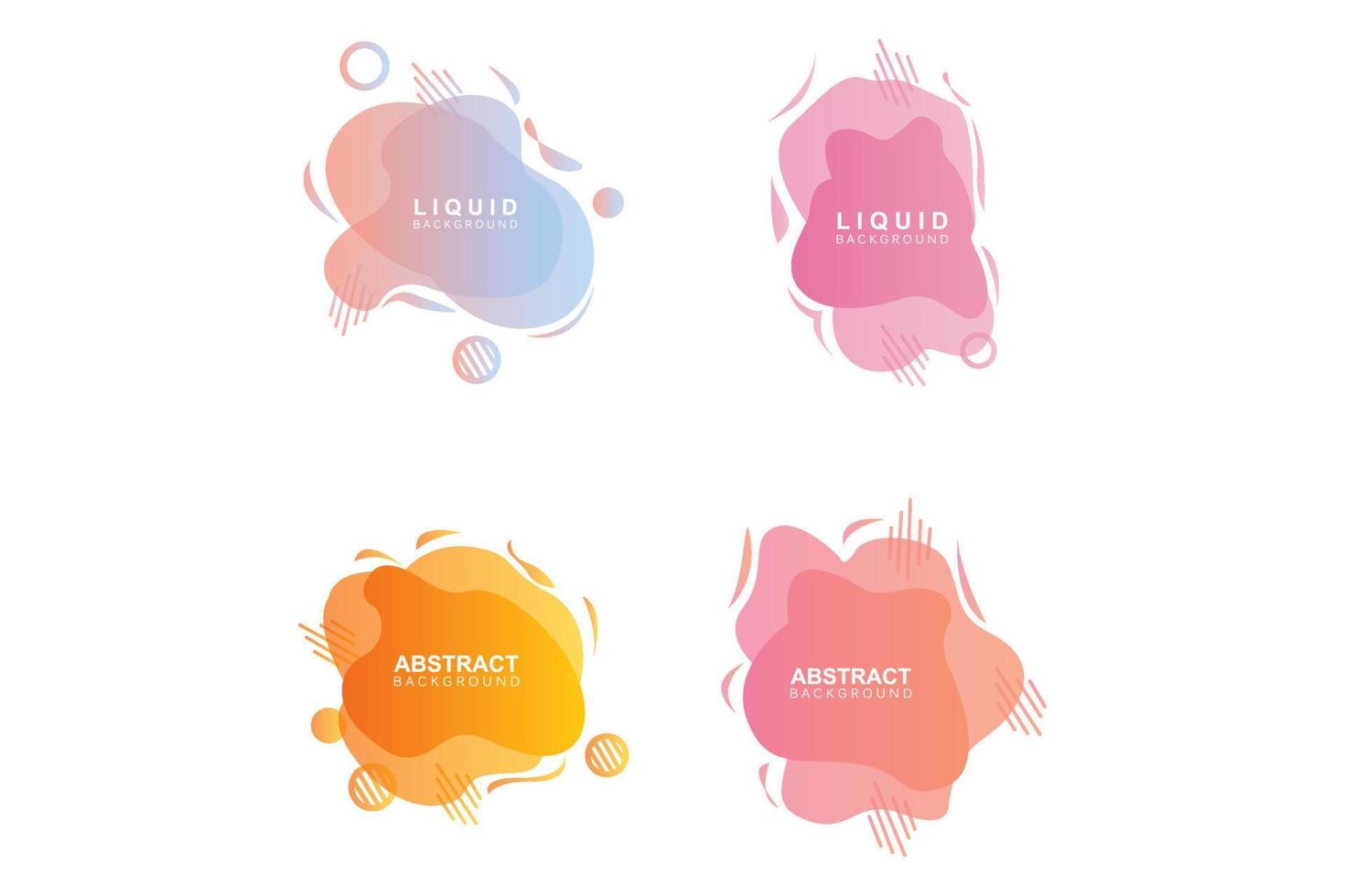 Liquid Background, Gradient Bubble Vector, Logo Template Banner And Abstract Wallpaper Poster vector
