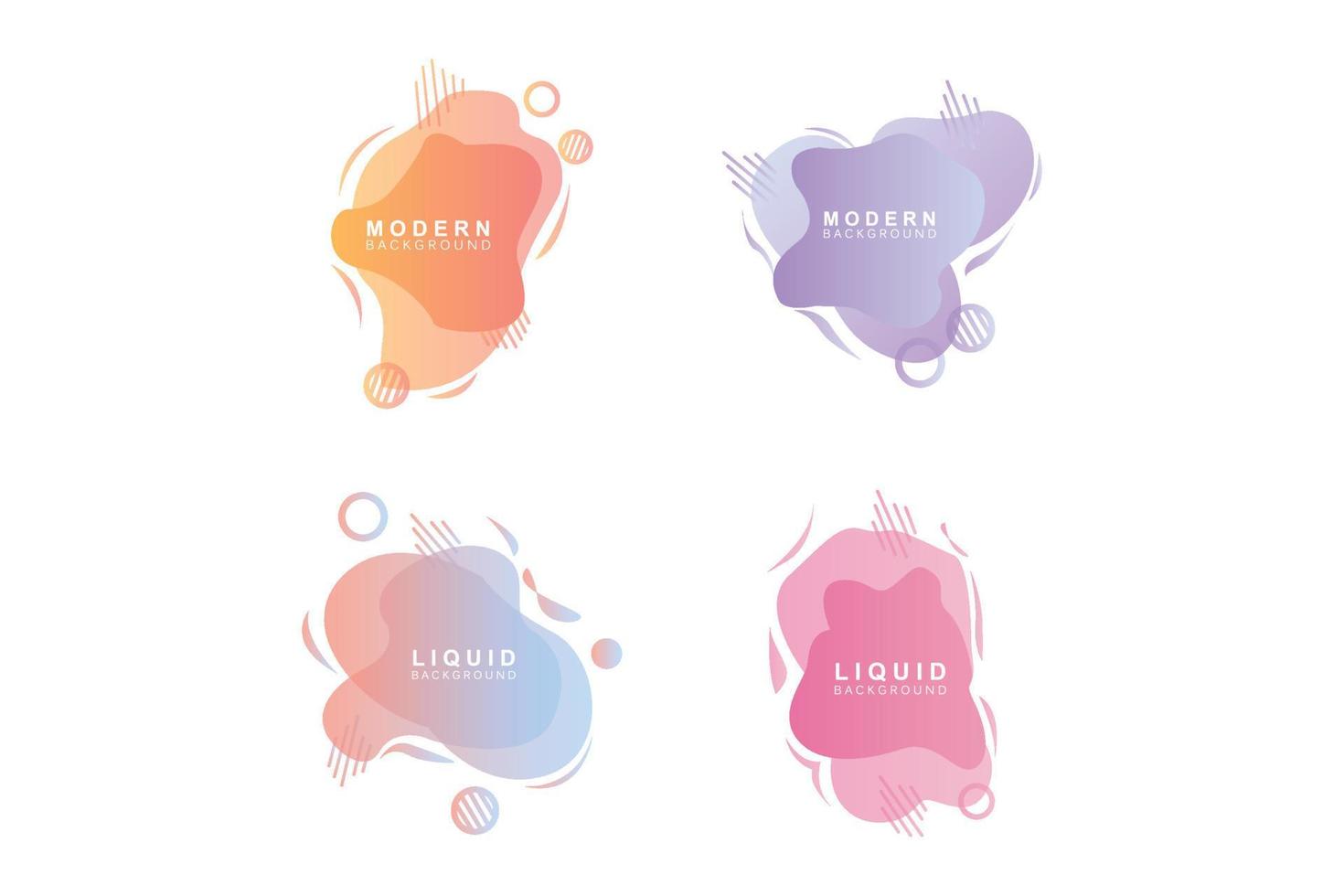 Liquid Background, Gradient Bubble Vector, Logo Template Banner And Abstract Wallpaper Poster vector