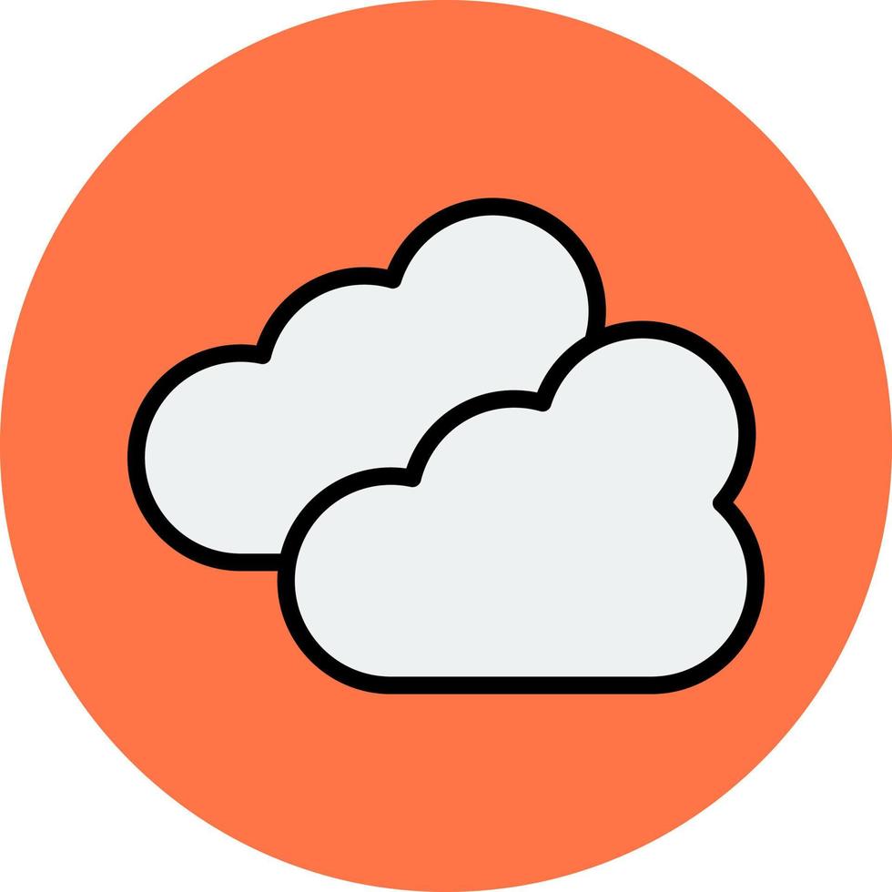 icono de vector de nube