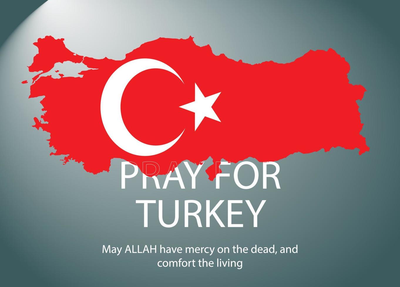 pray for Turkey, Earthquake in Turkey, Turkey map, post, banner, vector design