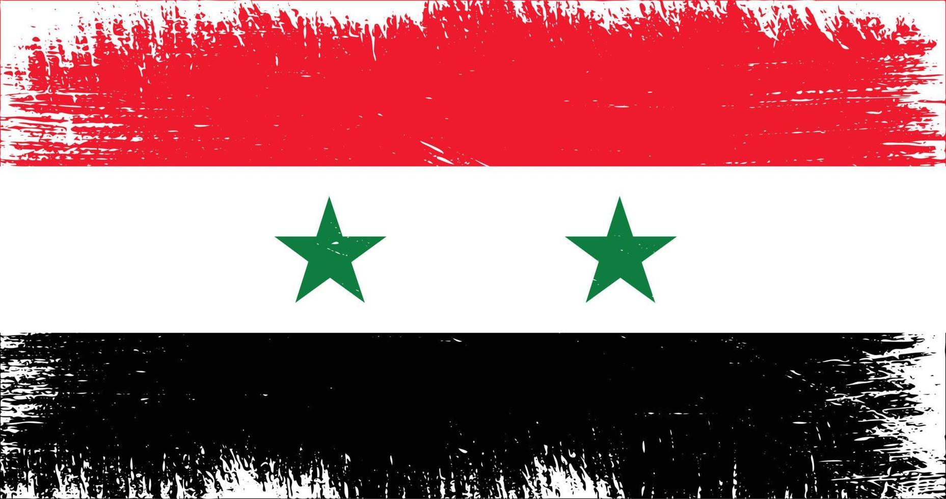 grunge Siria bandera, grunge bandera, antiguo bandera, ilustración de Siria bandera vector