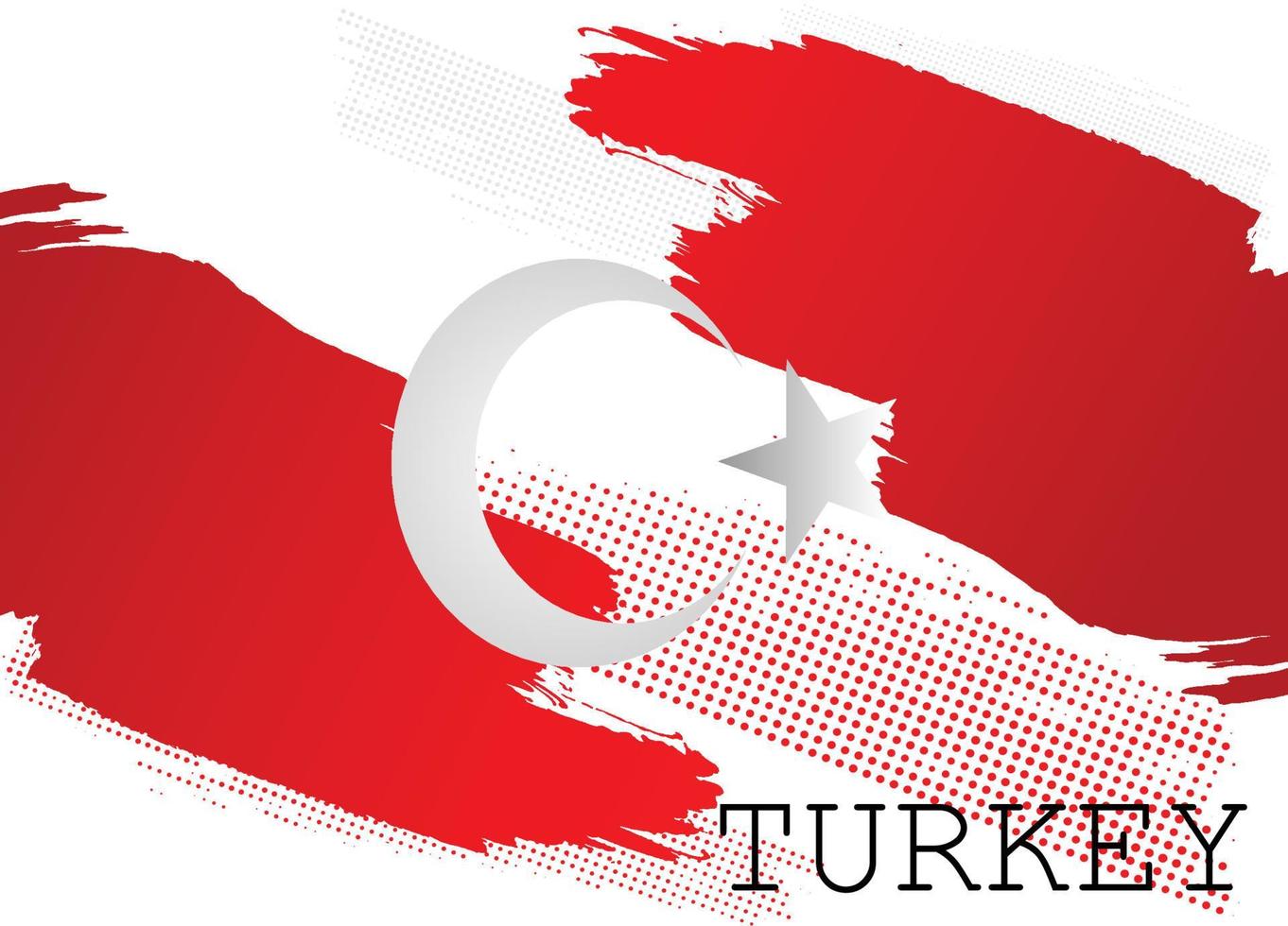 Turquía bandera enviar diseño, Turquía bandera diseño, vector ilustración de Turquía bandera