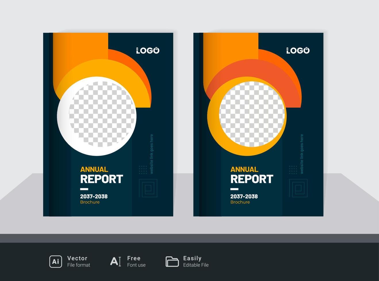 abstract colorful modern business brochure cover design template vector