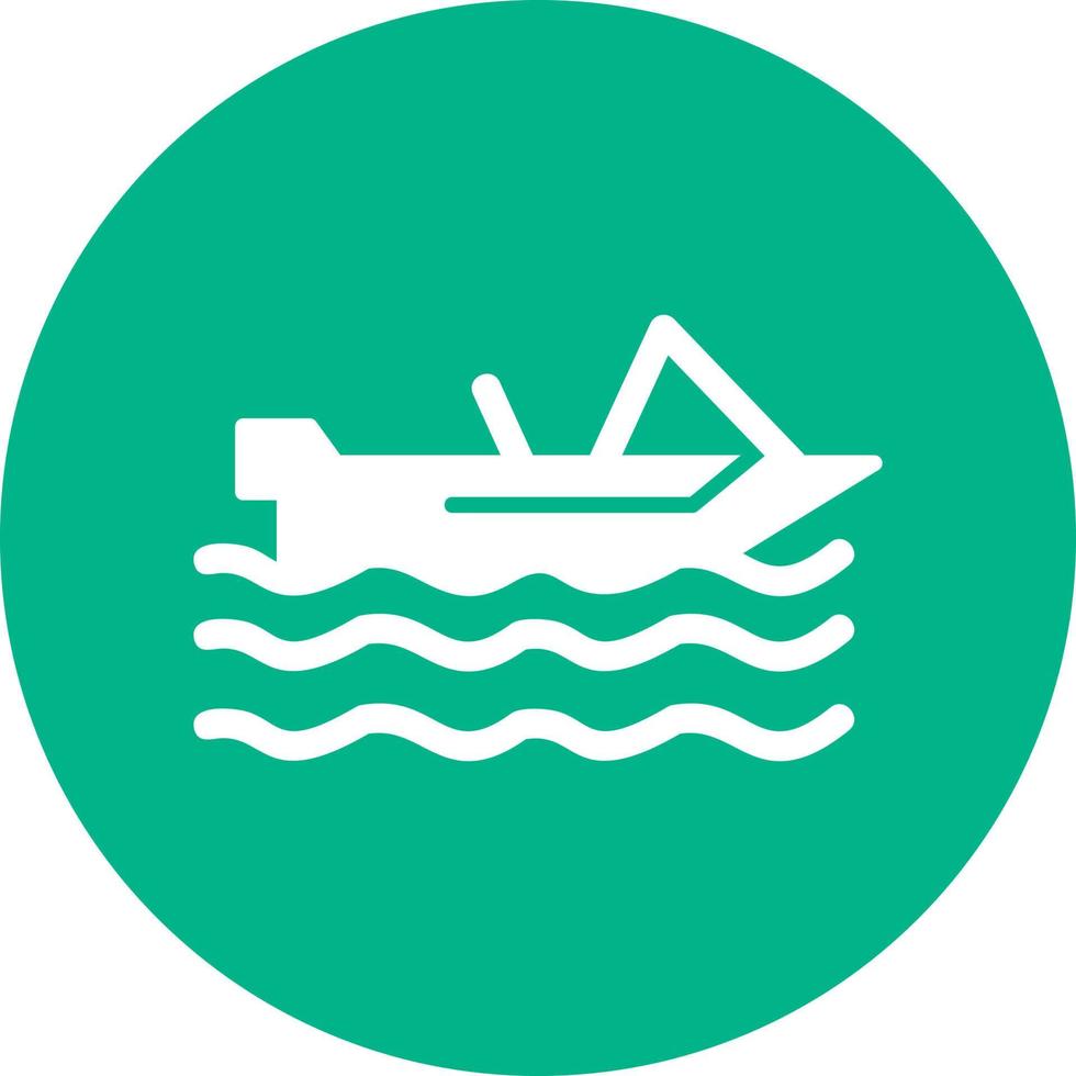 Motorboat Vector Icon