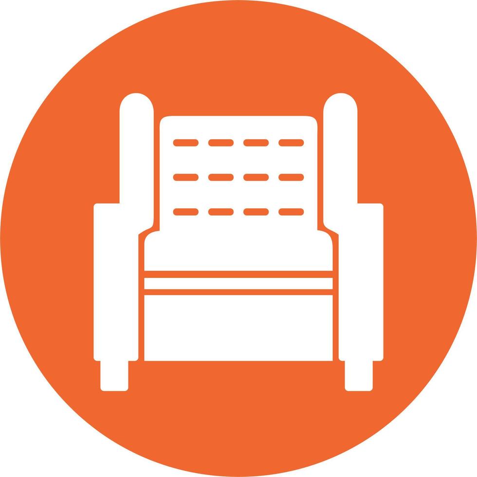 icono de vector de sillón