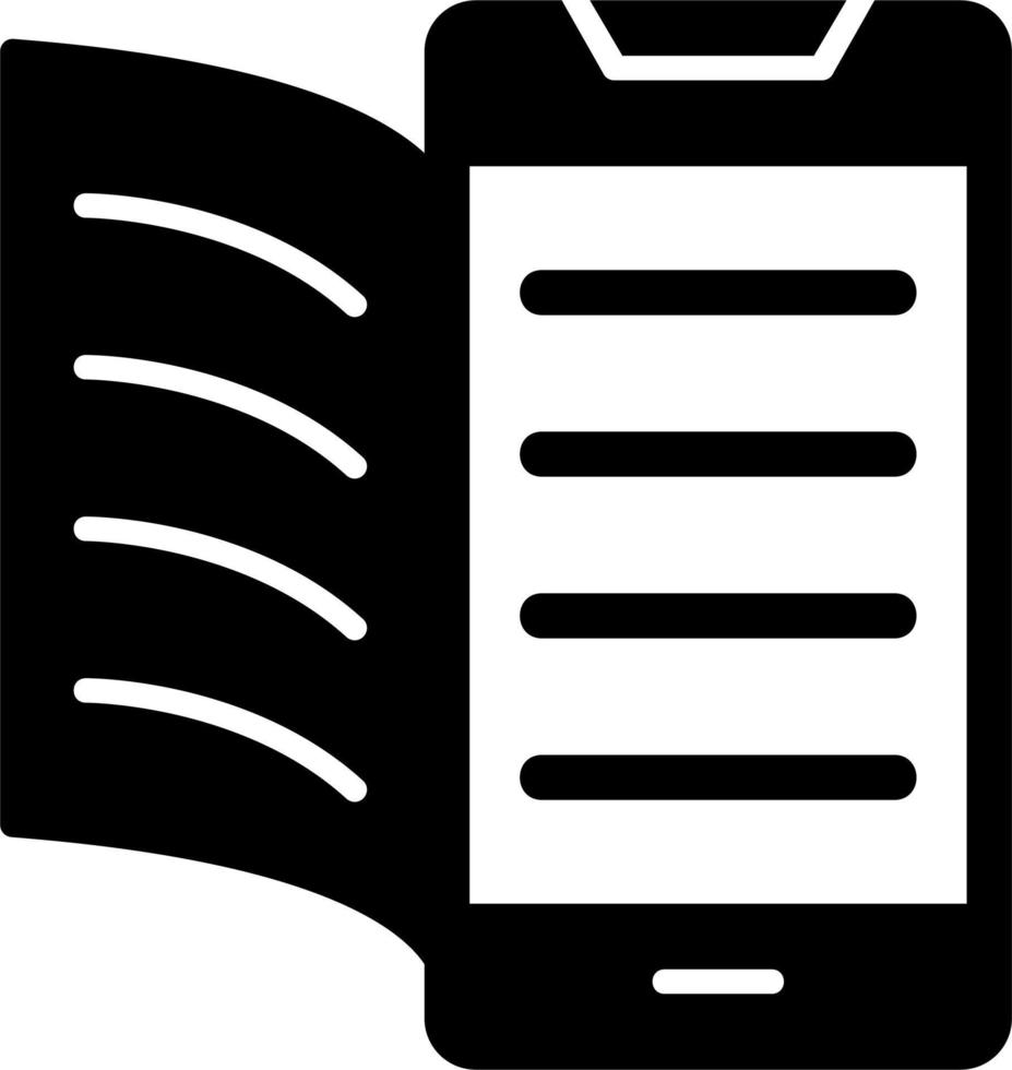 Digital Book Vector Icon