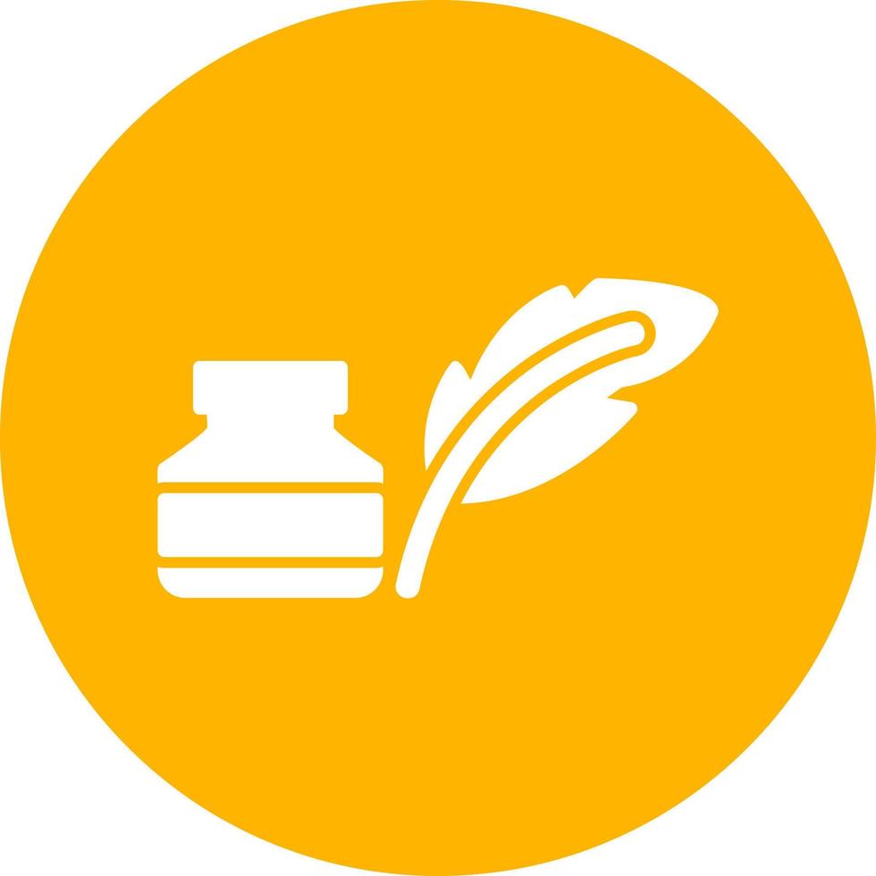 Quill And Ink Vector Icon