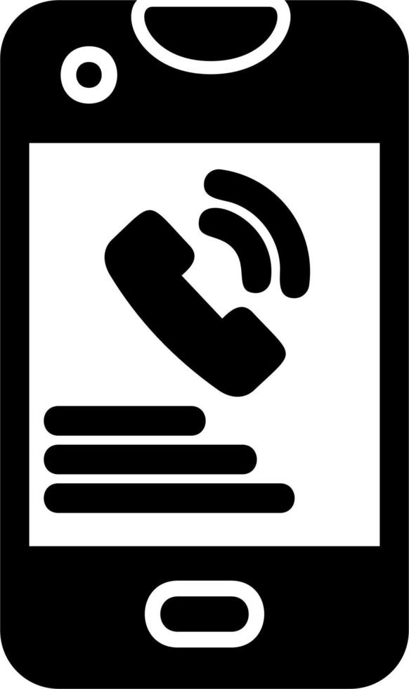 icono de vector de llamada telefónica