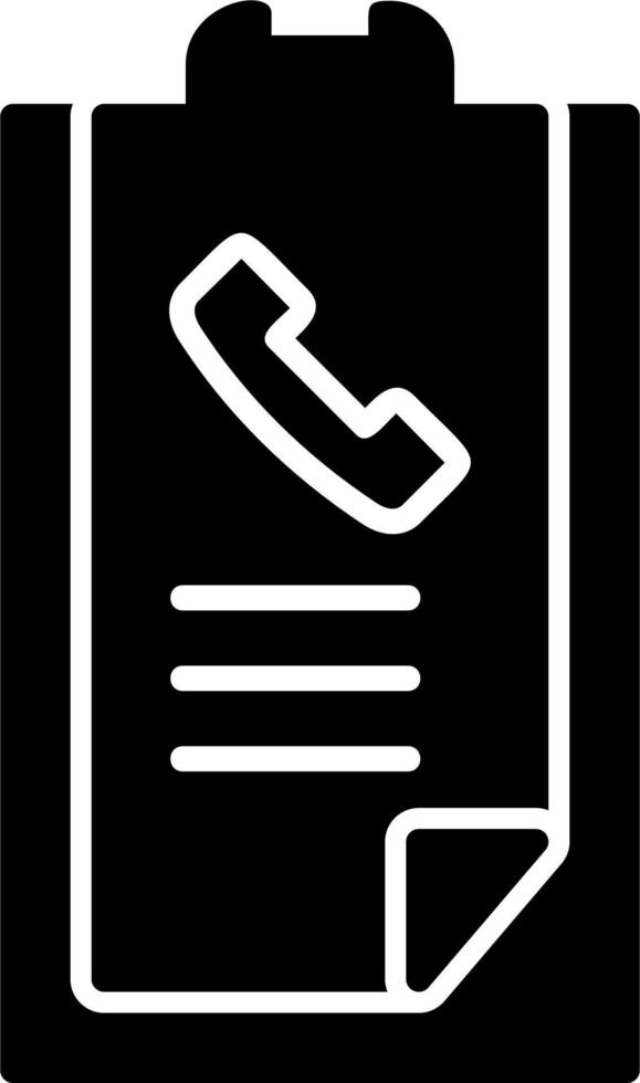 Call list History Vector Icon